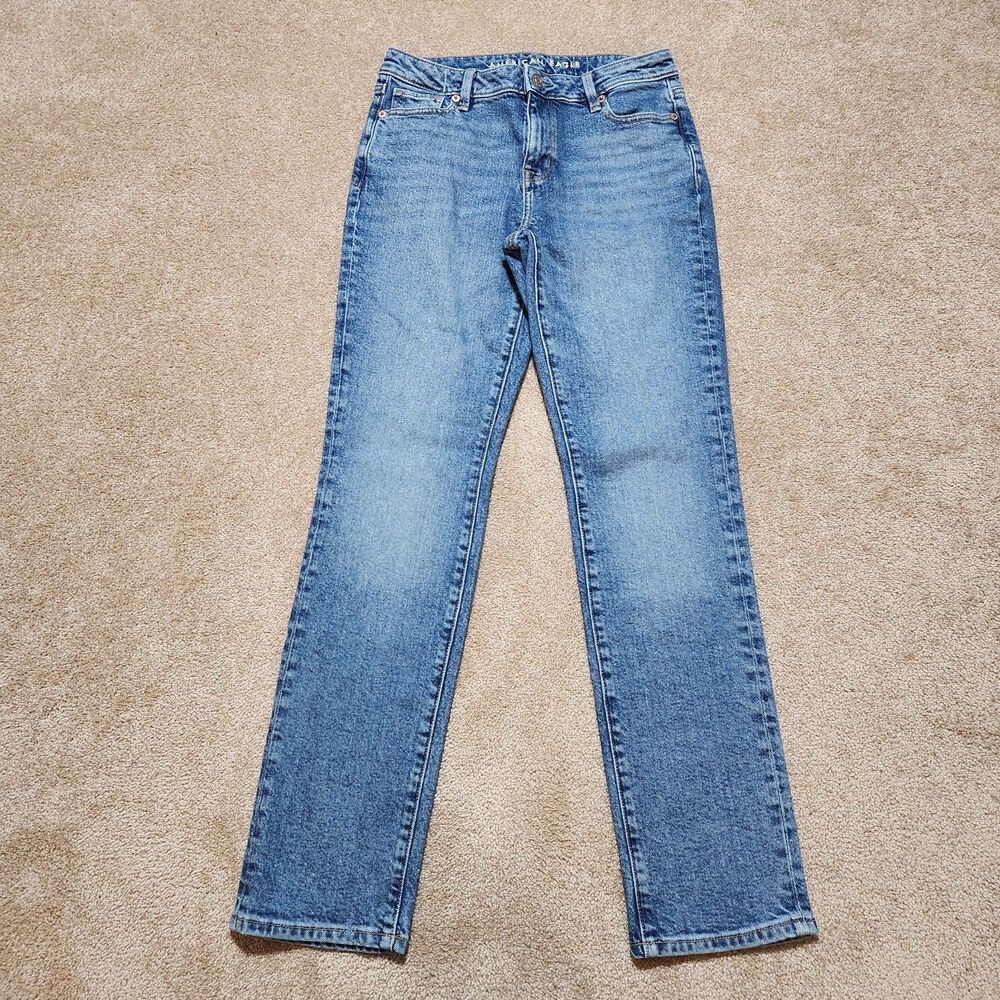 American Eagle Jeans Women 4 Mid Rise Skinny Medium Wash
